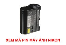 Tra mã pin máy ảnh Nikon